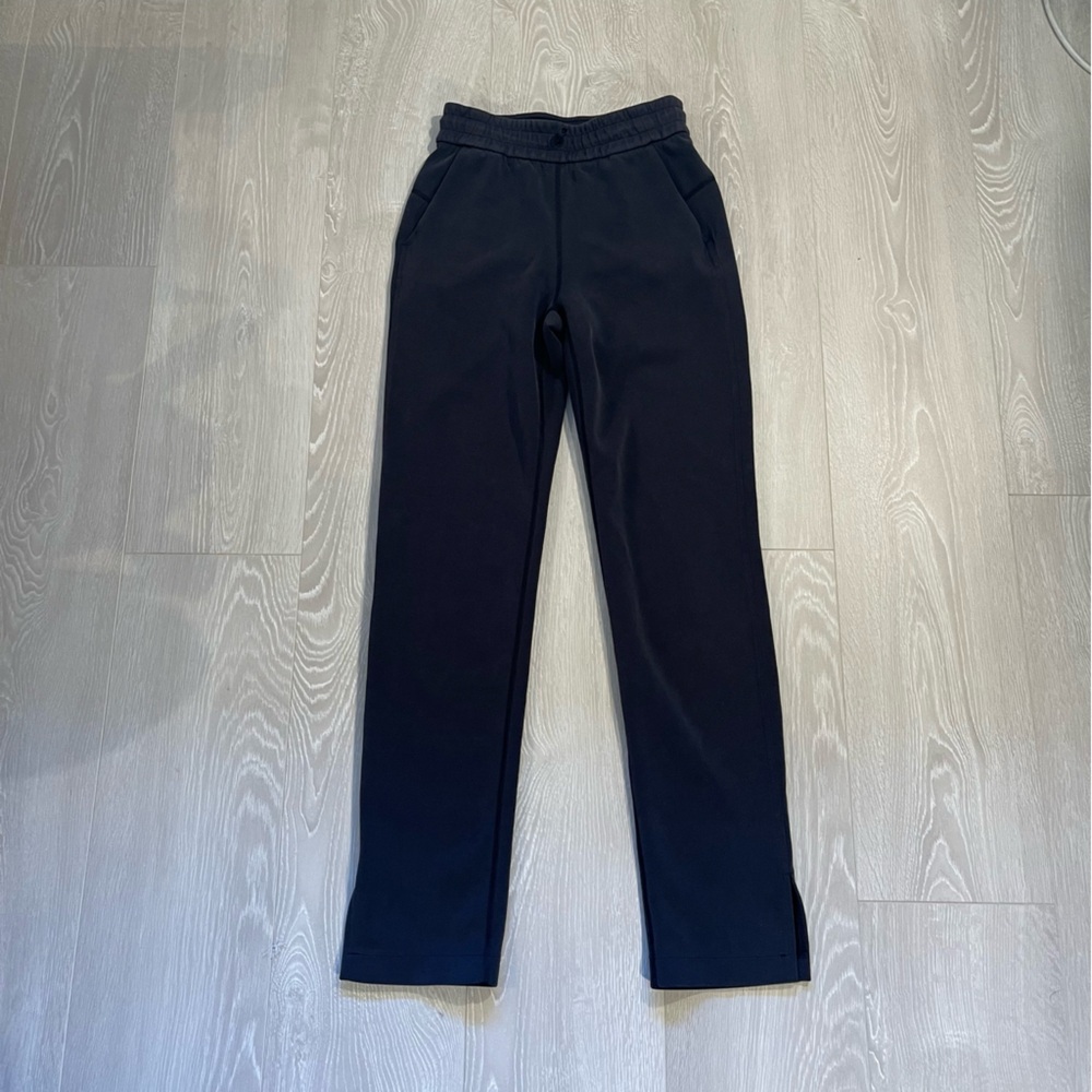 Lululemon Brushed Softstreme Split-Hem High-Rise Pant Black size 0 - Picture 6 of 15
